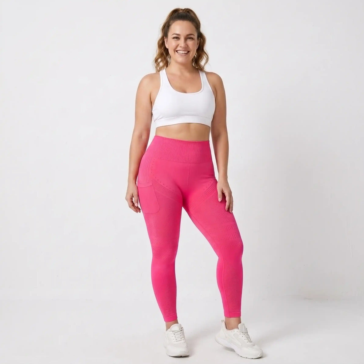 AUREN 3D Leggings - Hot Pink