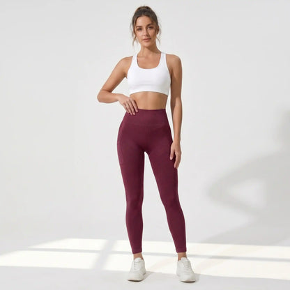 AUREN 3D Leggings - Burgundy