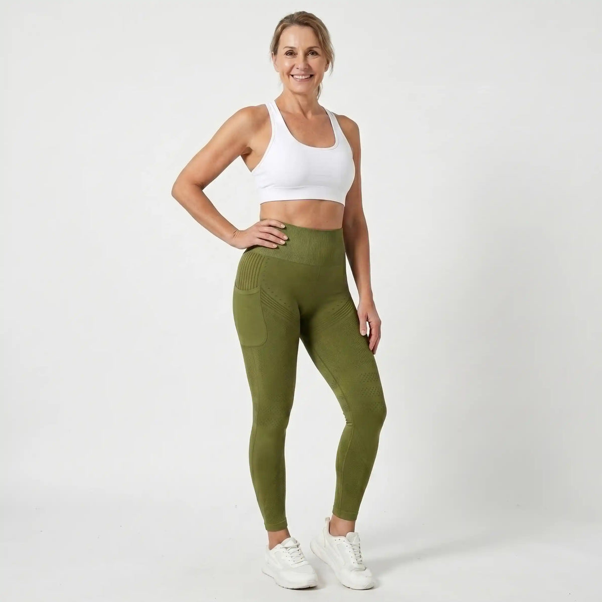 AUREN 3D Leggings - Army Green
