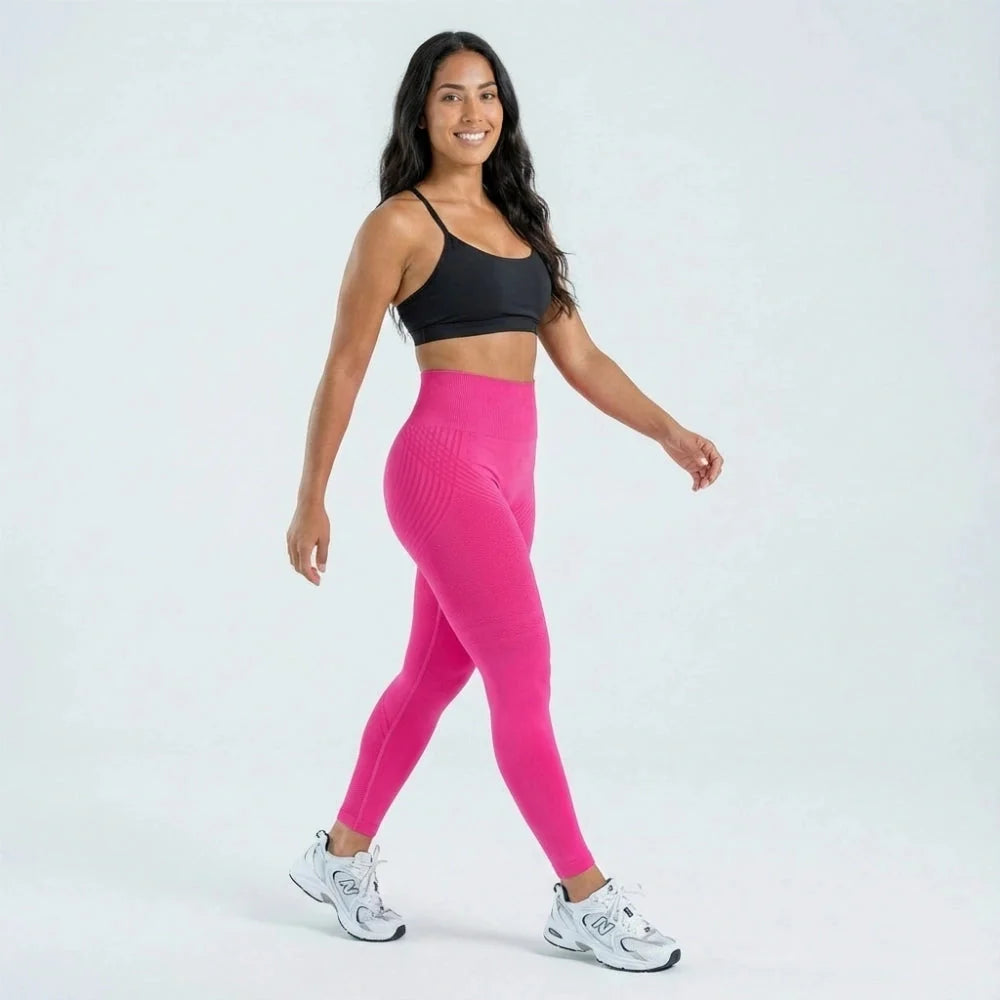AUREN 3D Leggings - Hot Pink
