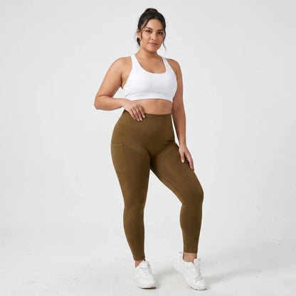 AUREN 3D Leggings - Brown Coffee