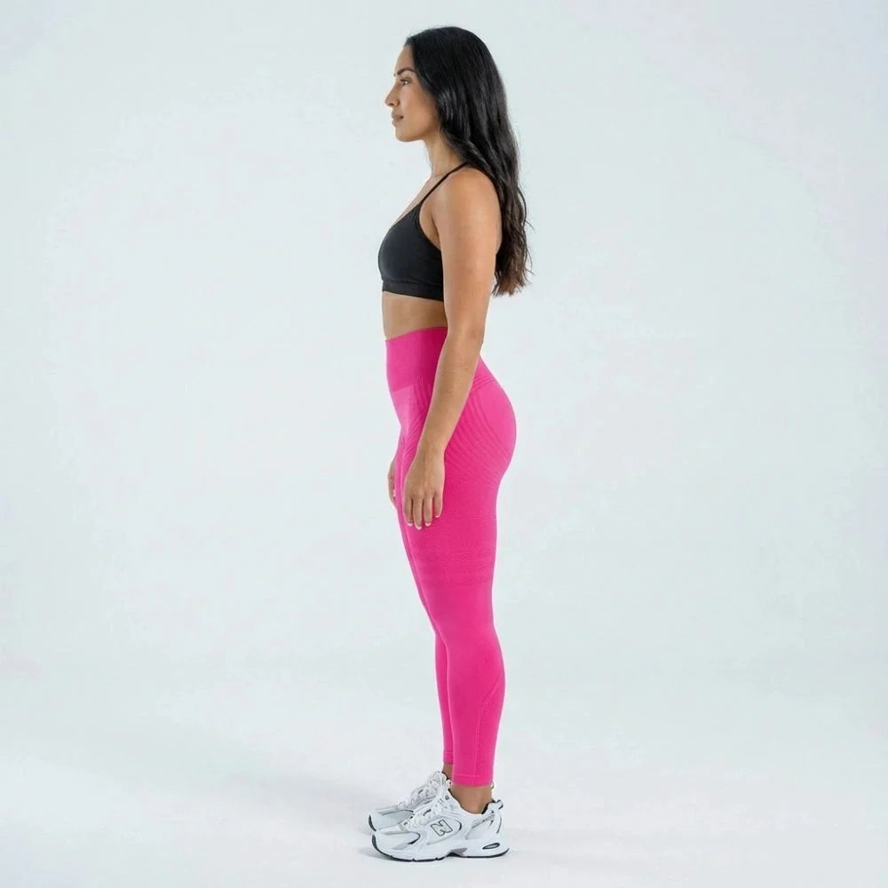 AUREN 3D Leggings - Hot Pink