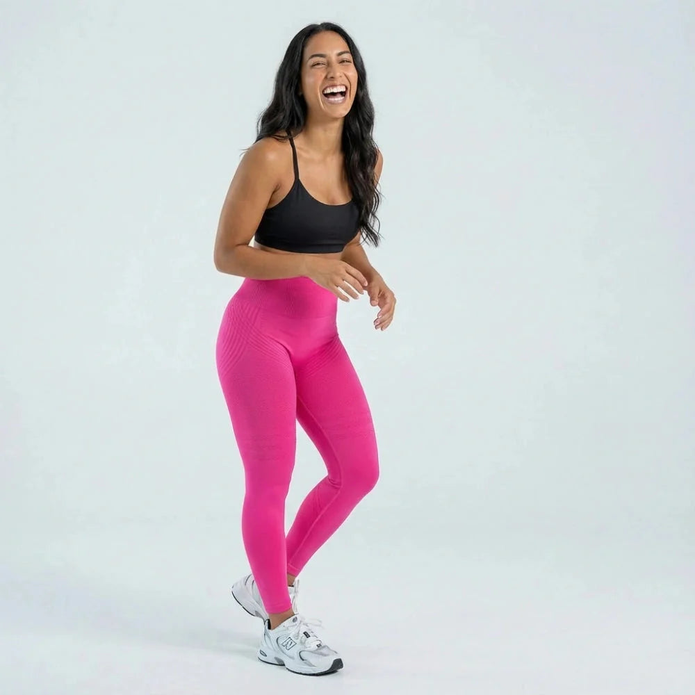 AUREN 3D Leggings - Hot Pink