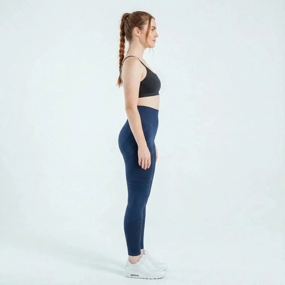 AUREN 3D Leggings - Blue Navy