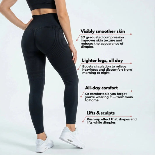 AUREN 3D Leggings - Classic Black