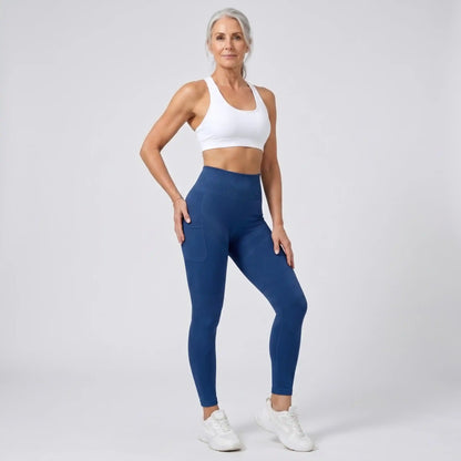 AUREN 3D Leggings - Blue Navy