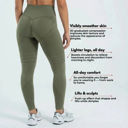 AUREN 3D Leggings - Army Green
