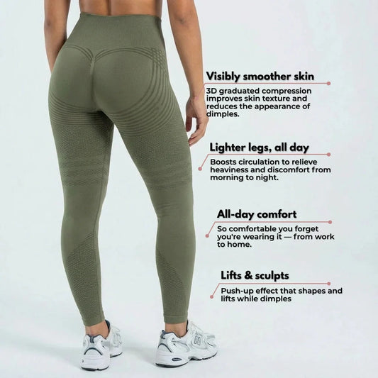AUREN 3D Leggings - Army Green