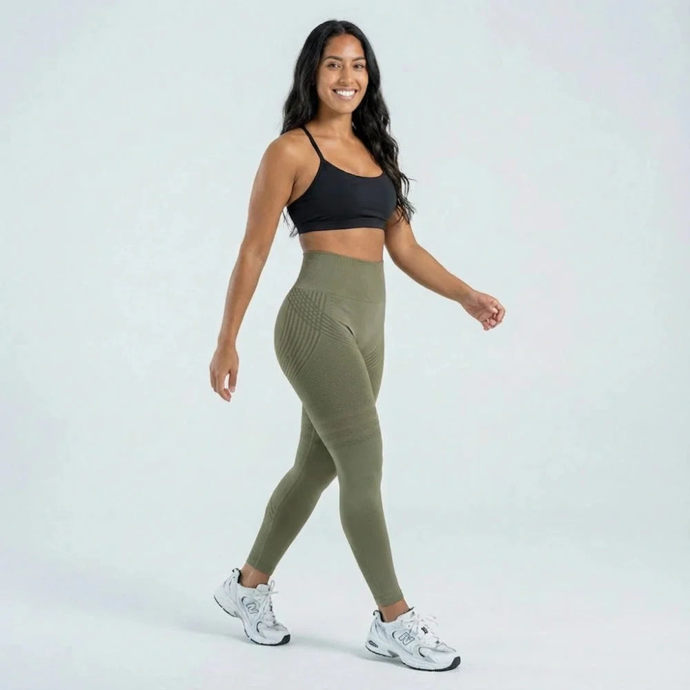 AUREN 3D Leggings - Army Green
