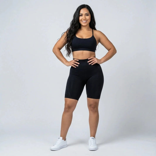 AUREN 3D Short Legging – Classic Black
