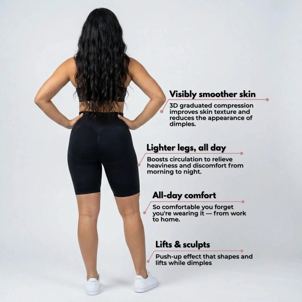 AUREN 3D Short Legging – Classic Black