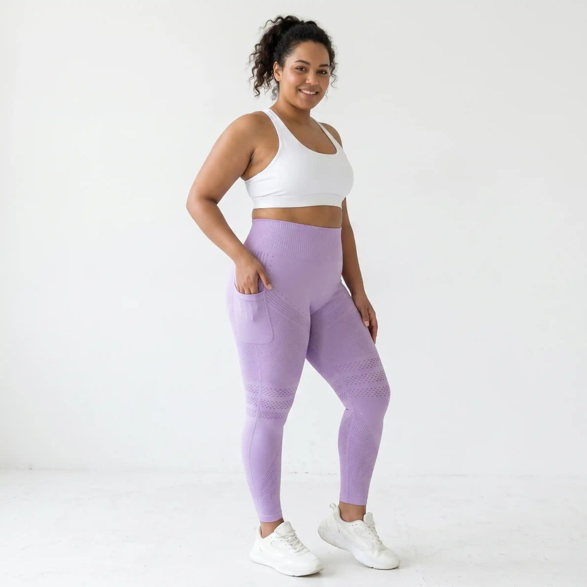 AUREN 3D Leggings - Light Purple