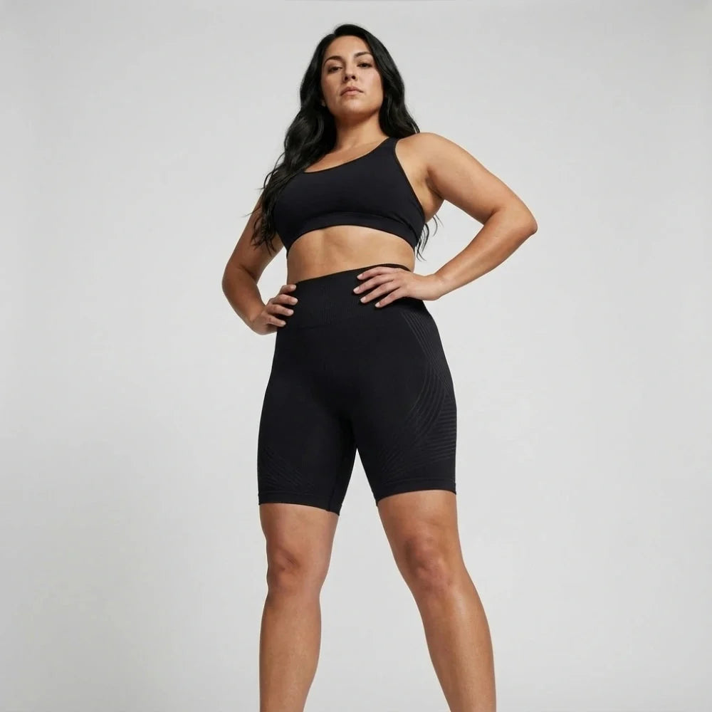 AUREN 3D Short Legging – Classic Black
