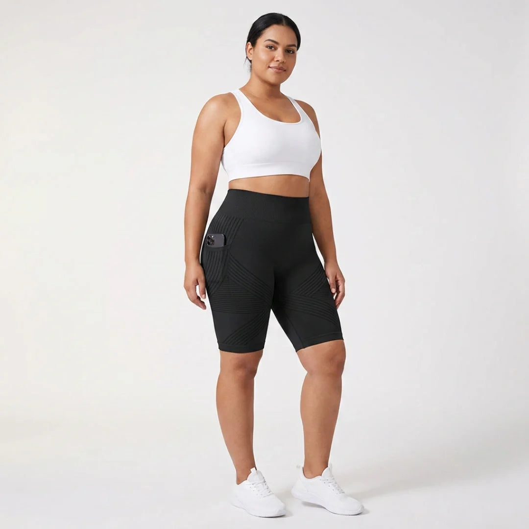 AUREN 3D Short Legging – Dark Grey