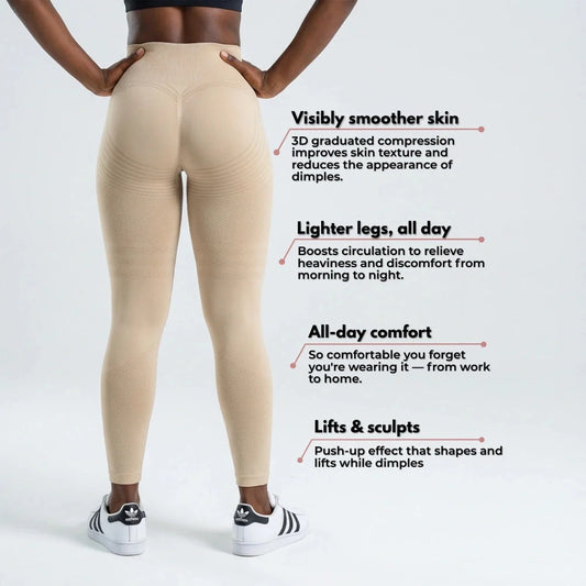 AUREN 3D Leggings - Beige