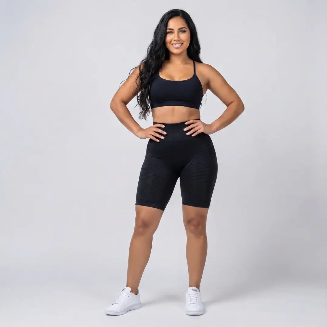 AUREN 3D Short Legging – Dark Grey